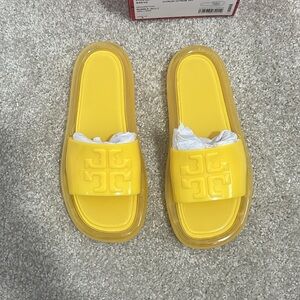 Tory Burch, Yellow Jelly Sandals
